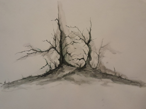 Painting: ink Size: --x--cm