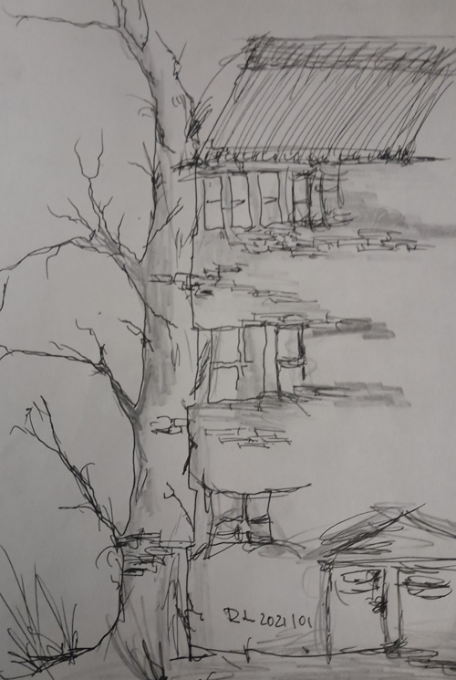 Painting: ink Size: --x--cm
