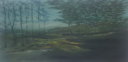 Painting: acrylic Size: 40x80cm