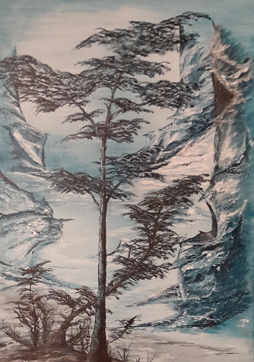 Painting: acrylic Size: 50x80cm