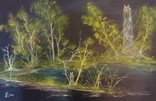 Painting: acrylic Size: 80 x 100cm