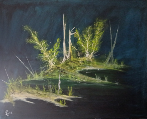 Painting: acrylic Size: 80 x 100cm